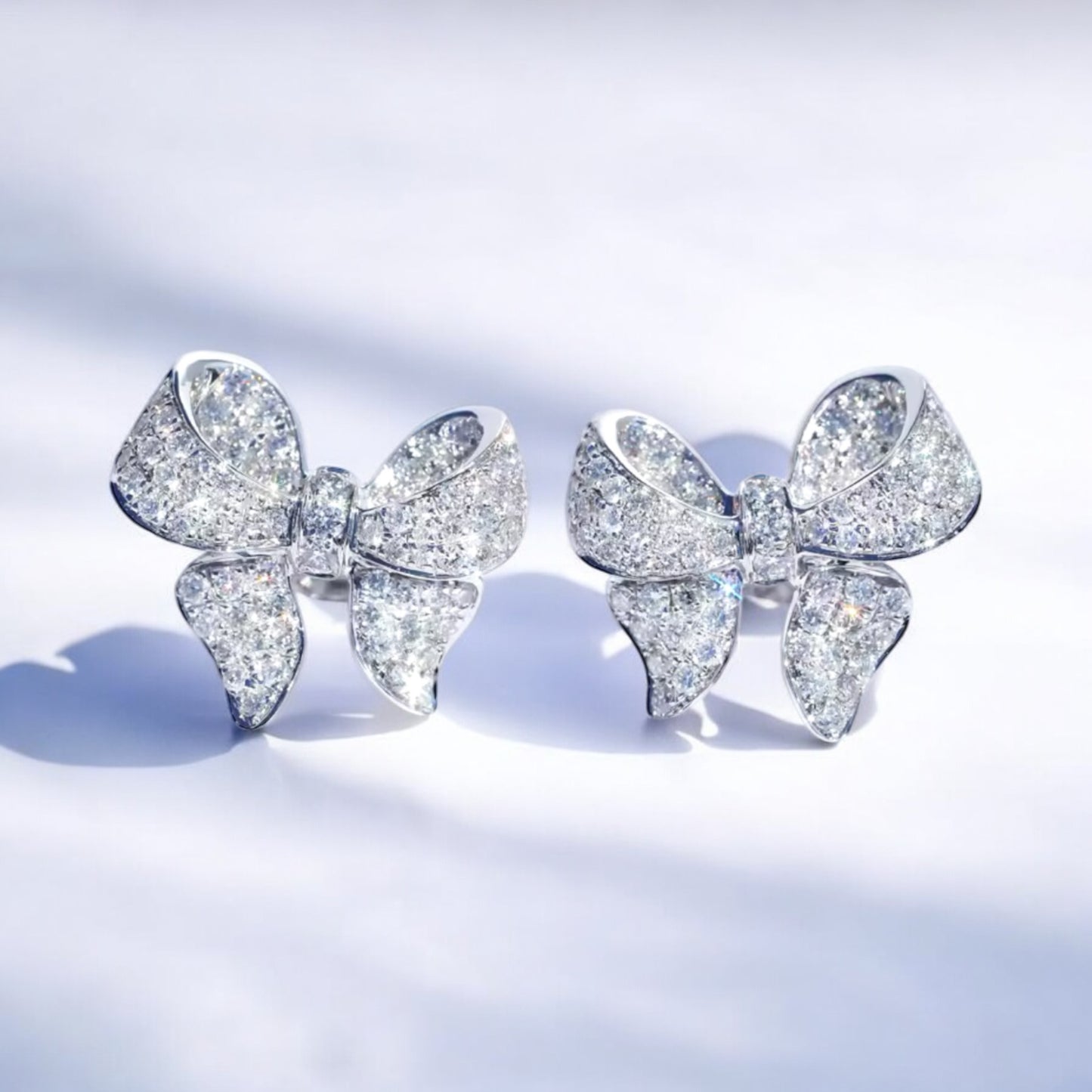 Tracey Order 1 clover bracelet 925 & bow diamanté stud earrings